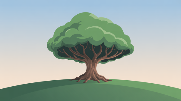 Abstract illustration of TAM expansion from single-purpose tool growing into a wide branching platform architecture